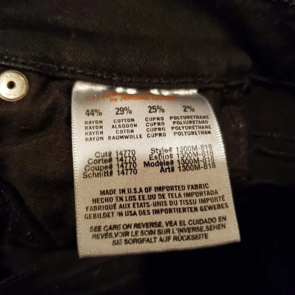 Citizens of Humanity Avedon Slick Skinny Leg Black Jeans 25 - Picture 4 of 4